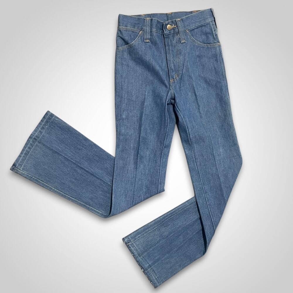 Vintage 1970s Sedgefield Do-Nothing Flare Jeans 29x34 Made in USA Denim